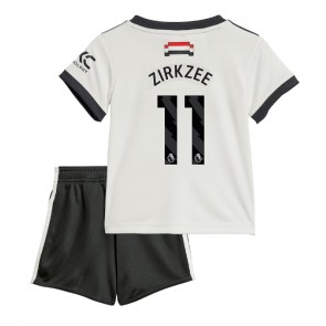 Manchester United Joshua Zirkzee #11 Dětské Alternativní dres komplet 2024-25 Krátký Rukáv (+ trenýrky)